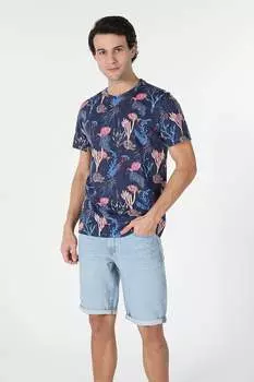 Футболка с принтом Colin'S, красный