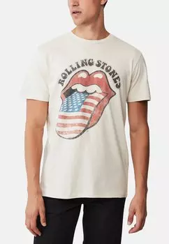 Футболка с принтом Collab Icon Cotton On, бежевый