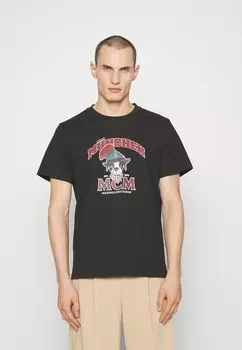 Футболка с принтом COLLECTION PUP BAVARIAN UNISEX MCM, черный