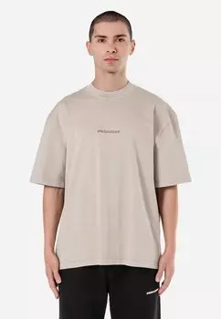 Футболка с принтом COLNE LOGO OVERSIZED TEE Pegador, серый