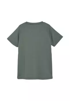 Футболка с принтом Color Kids, темно-зеленый