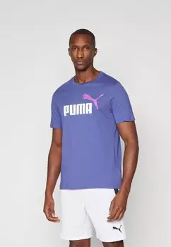 Футболка с принтом COLOR LOGO Puma, синий