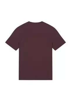 Футболка с принтом COLORFUL OWL watapparel, темно-красный