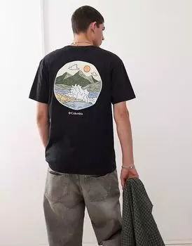 Футболка с принтом Columbia Strark Creek черного цвета