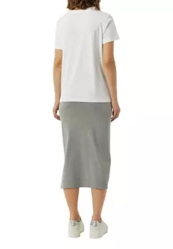 Футболка с принтом comma, белый