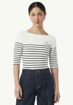 Футболка с принтом comma, белый