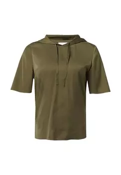 Футболка с принтом comma casual identity, темно-зеленый