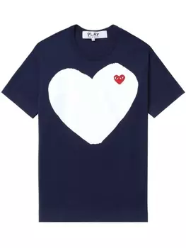 Футболка с принтом Comme Des Garons Play, синий