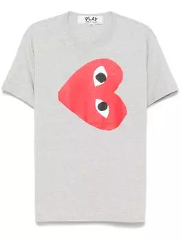 Футболка с принтом Comme Des Garons Play, серый