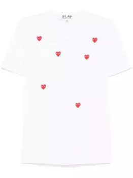 Футболка с принтом Comme Des Garons Play, белый