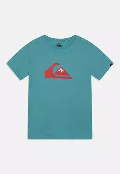 Футболка с принтом COMP LOGO Quiksilver, цвет marine blue