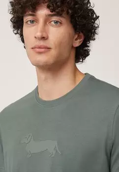 Футболка с принтом CON LOGO Harmont & Blaine, зеленый