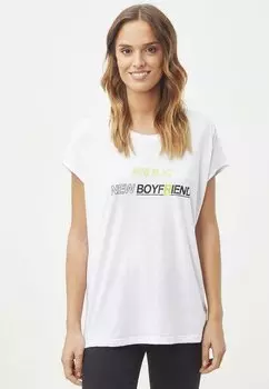 Футболка с принтом CON MENSAJE LOVE & MONEY, белый