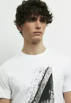 Футболка с принтом Conbipel, белая