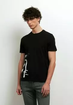 Футболка с принтом Conbipel, черная