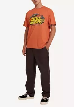 Футболка с принтом CONNECTION LOOSE FIT Deus Ex Machina, оранжевый