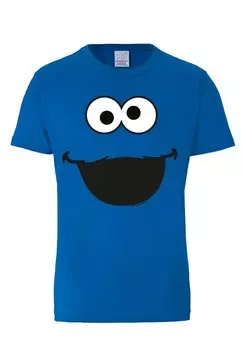 Футболка с принтом COOKIE MONSTER LOGOSHIRT, цвет blau