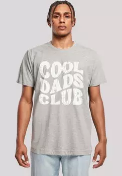 Футболка с принтом COOL DADS CLUB VINTAGE VATERTAGS DESIGN F4NT4STIC, серый