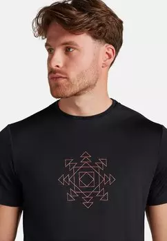 Футболка с принтом COOL-LITE SPHERE FUSION icebreaker, черный