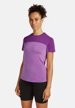 Футболка с принтом COOL-LITE SPHERE icebreaker, цвет Passion Hthr Passion Cb