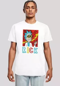 Футболка с принтом COOL RICK F4NT4STIC, белый