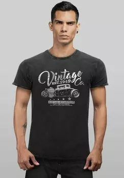 Футболка с принтом COOLES ANGESAGTES VINTAGE HOT ROD KLASSIKER Neverless, черный