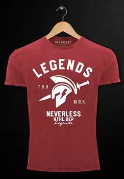 Футболка с принтом COOLES ANGESAGTES VINTAGE SPARTA GYM ATHLET Neverless, красный