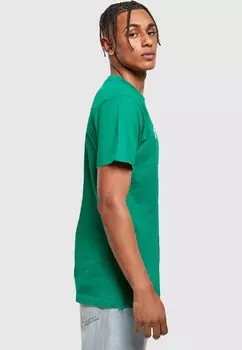 Футболка с принтом COOLEST DAD ROUND NECK Merchcode, зеленый