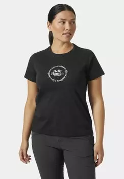 Футболка с принтом CORE GRAPHIC Helly Hansen, черный