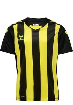 Футболка с принтом CORE Hummel, цвет black blazing yellow