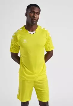 Футболка с принтом CORE Hummel, цвет blazing yellow