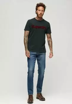 Футболка с принтом CORE LOGO CLASSIC Superdry, цвет eclipse navy