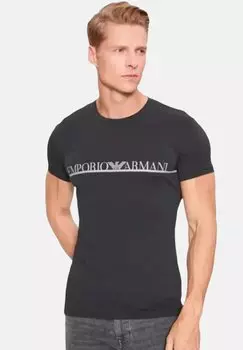Футболка с принтом CORE LOGO CREW Armani Jeans, черный