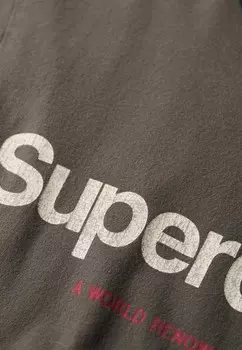 Футболка с принтом CORE LOGO RINGER WORKWEAR GRAPHIC Superdry, темно-серый