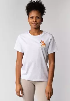 Футболка с принтом CORGI watapparel, серый