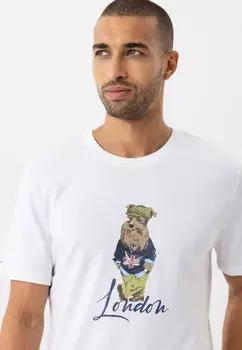 Футболка с принтом COSIMO Williot, белый