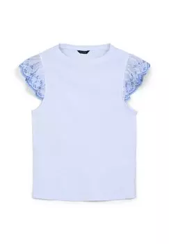 Футболка с принтом COSTINA VOLANT Calliope, слоновая кость