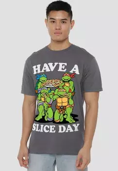 Футболка с принтом Cotton Soul, антрацит