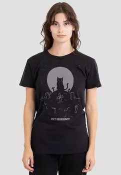 Футболка с принтом Cotton Soul, черный