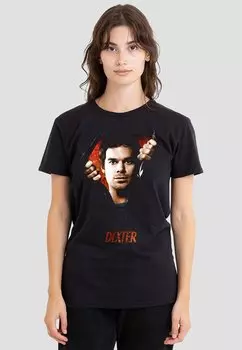 Футболка с принтом Cotton Soul, черный