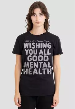 Футболка с принтом Cotton Soul, черный