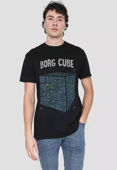 Футболка с принтом Cotton Soul, черный