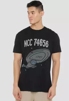 Футболка с принтом Cotton Soul, черный