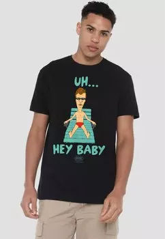 Футболка с принтом Cotton Soul, черный