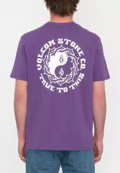 Футболка с принтом COUNTERBALANCE BSC SST Volcom, цвет deep purple