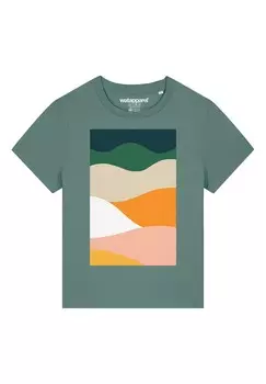 Футболка с принтом COUNTRYSIDE 03 watapparel, темно-зеленый