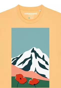 Футболка с принтом COUNTRYSIDE 04 watapparel, желтый