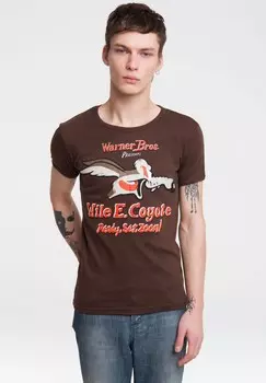 Футболка с принтом COYOTE LOONEY TUNES LOGOSHIRT, оливковый