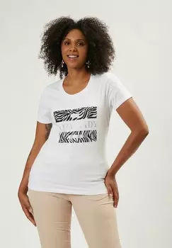 Футболка с принтом COZY Maison Form'elle, белый