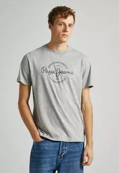 Футболка с принтом Craigton Pepe Jeans, цвет marl grey